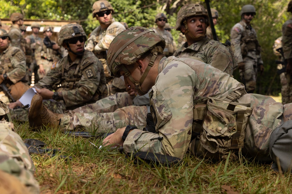 130th Engineer Brigade Soldiers conduct land navigation