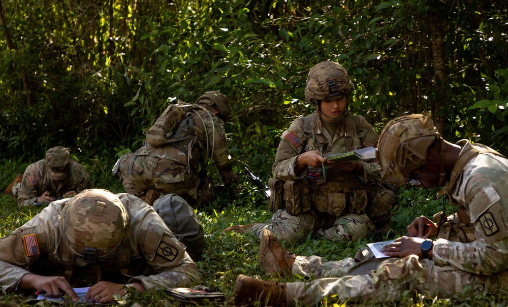 130th Engineer Brigade Soldiers conduct land navigation