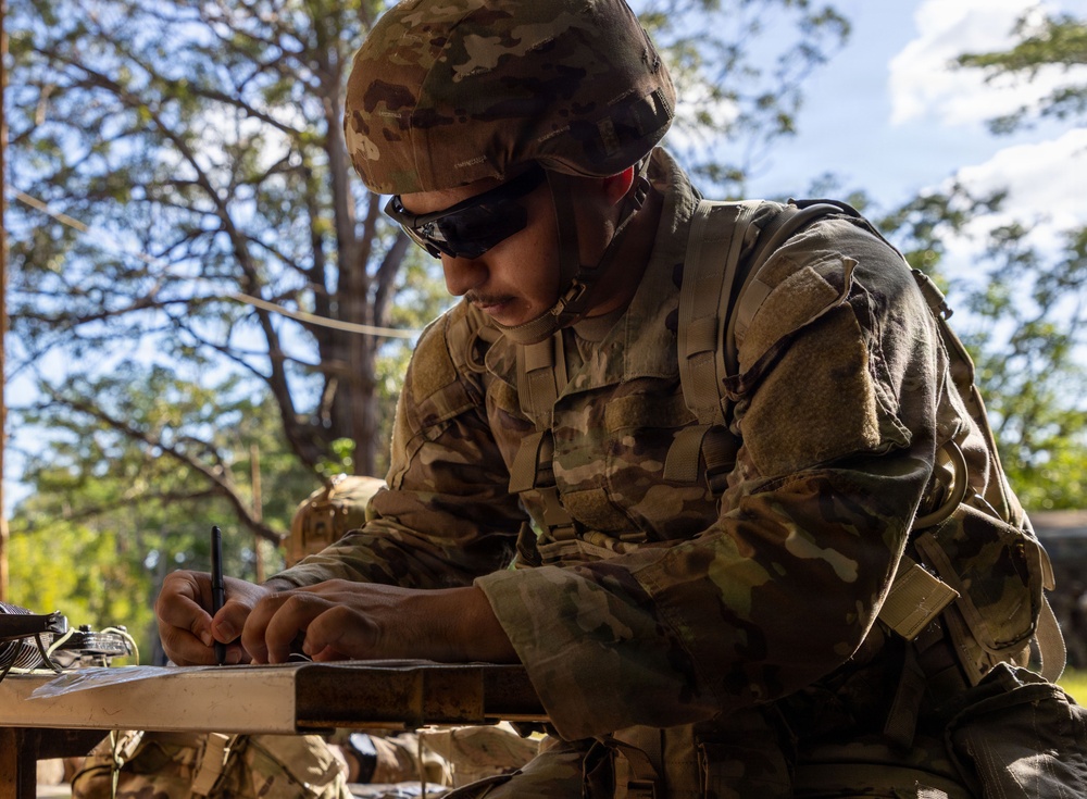 130th Engineer Brigade Soldiers conduct land navigation