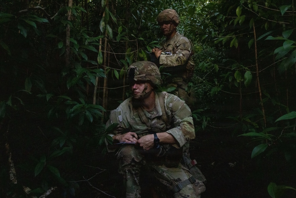 130th Engineer Brigade Soldiers conduct land navigation