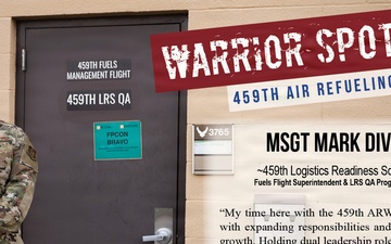 The 459th ARW Warrior of the Month is MSgt Mark Divers
