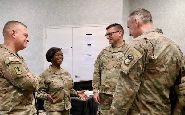 Brig. Gen. Linda J. Reidel visits South Carolina National Guard Soldiers deployed to D.C.