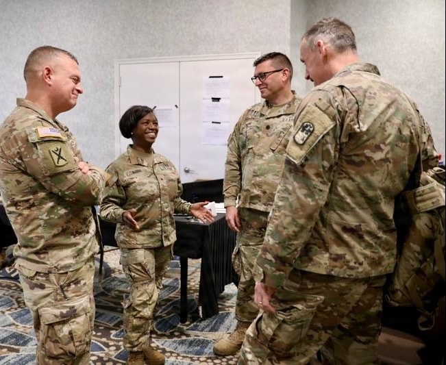 Brig. Gen. Linda J. Reidel visits South Carolina National Guard Soldiers deployed to D.C.