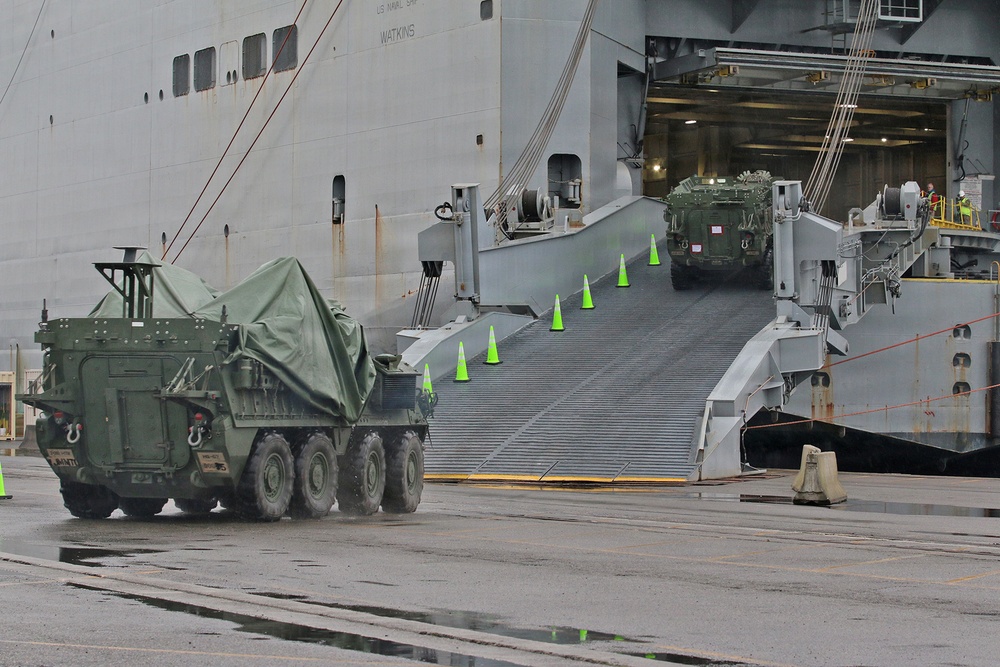 Port of Tacoma Stryker Vessel Upload