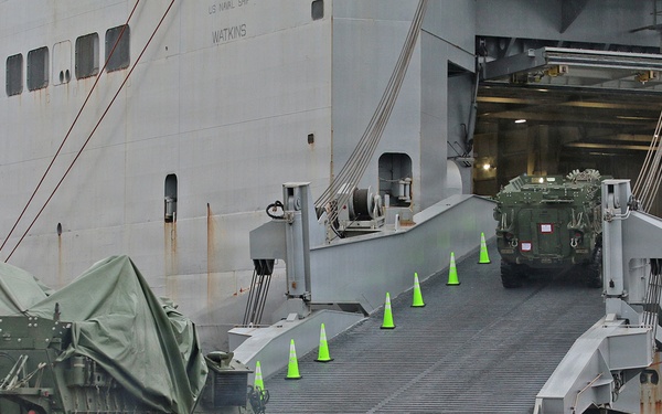 Port of Tacoma Stryker Vessel Upload