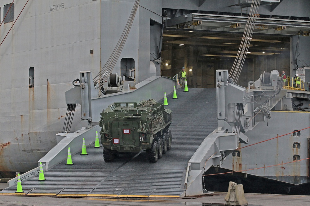 Port of Tacoma Stryker Vessel Upload