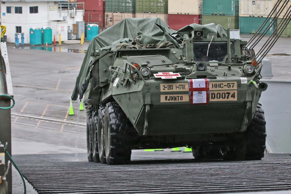 Port of Tacoma Stryker Vessel Upload