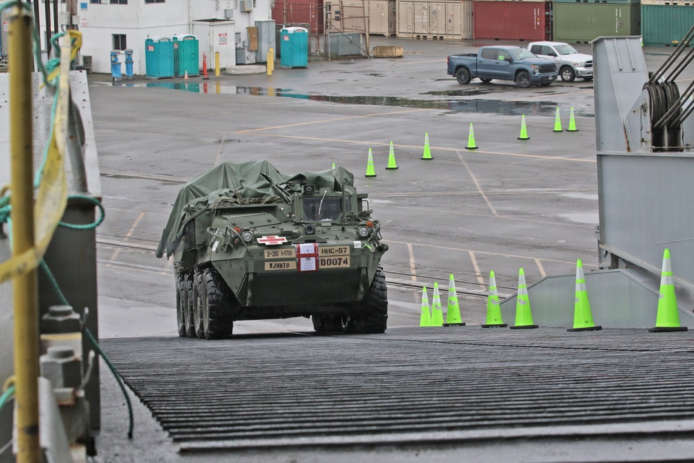 Port of Tacoma Stryker Vessel Upload
