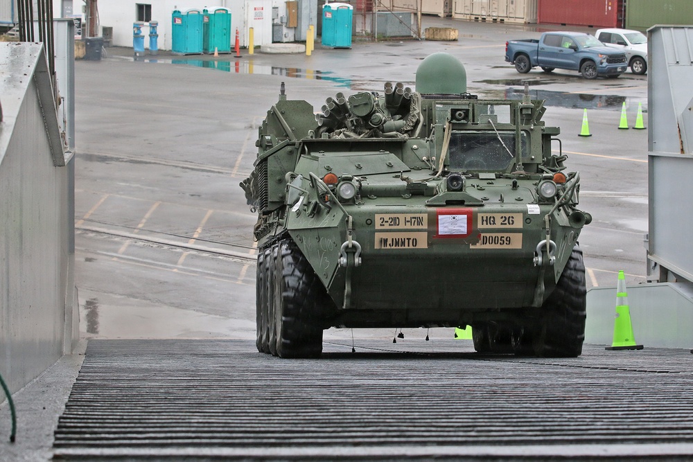 Port of Tacoma Stryker Vessel Upload