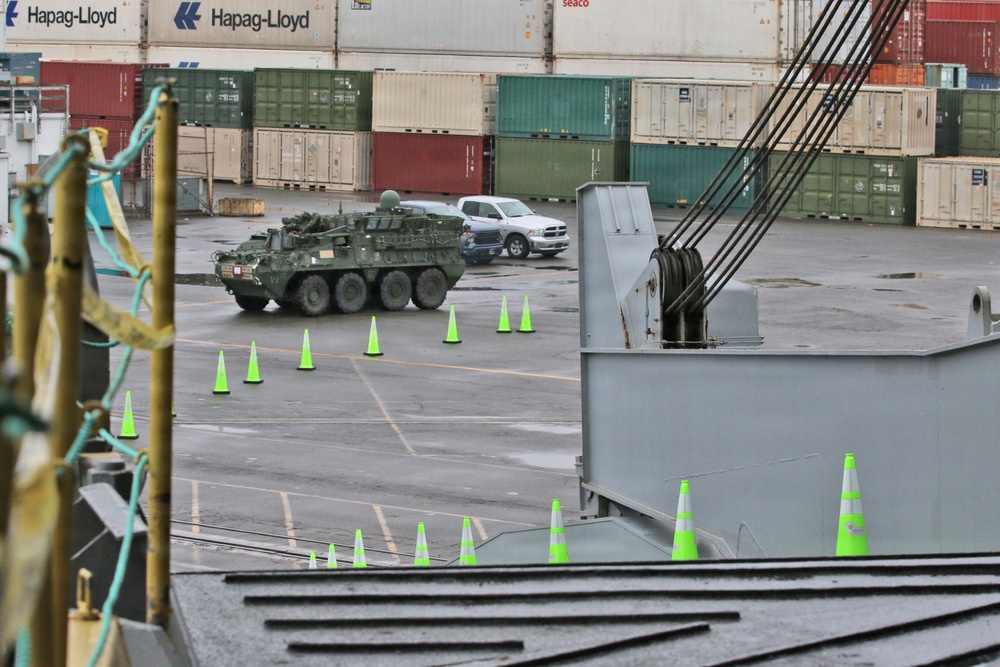 Port of Tacoma Stryker Vessel Upload