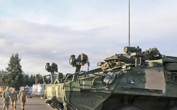 593d CSC Facilitates Railhead Operations for 2-2 KRF Bound Strykers
