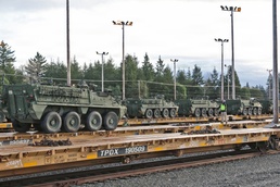 593d CSC Facilitates Railhead Operations for 2-2 KRF Bound Strykers