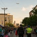 Alamo Wing C-5M Super Galaxy Opens Fiesta Flambeau Parade with Sky-High Salute