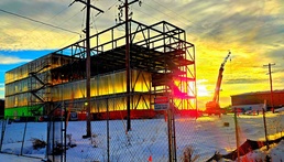 December 2025 construction operations at Collective Training Officers Quarters Project at Fort McCoy