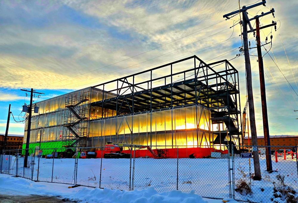 December 2025 construction operations at Collective Training Officers Quarters Project at Fort McCoy