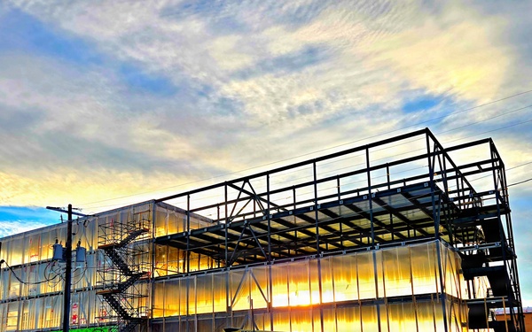 December 2025 construction operations at Collective Training Officers Quarters Project at Fort McCoy