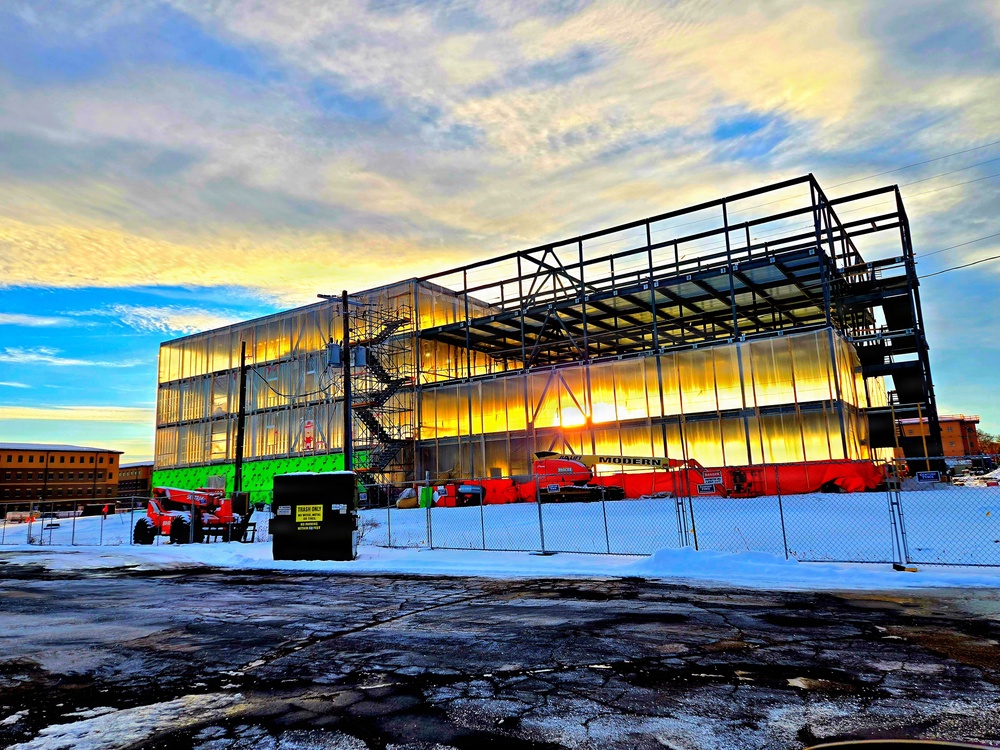 December 2025 construction operations at Collective Training Officers Quarters Project at Fort McCoy