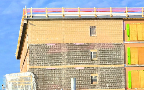 December 2025 construction operations at Collective Training Officers Quarters Project at Fort McCoy