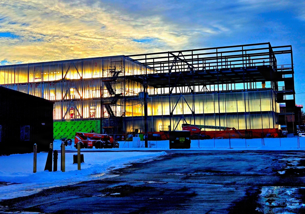 December 2025 construction operations at Collective Training Officers Quarters Project at Fort McCoy