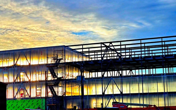 December 2025 construction operations at Collective Training Officers Quarters Project at Fort McCoy