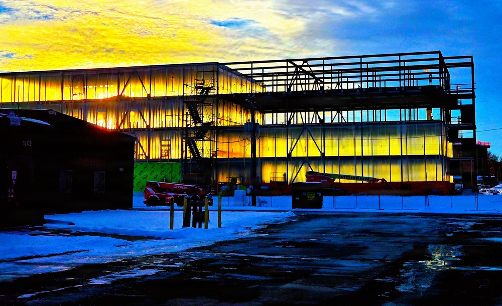 December 2025 construction operations at Collective Training Officers Quarters Project at Fort McCoy