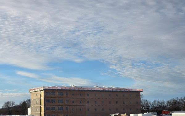 December 2025 construction operations at Collective Training Officers Quarters Project at Fort McCoy