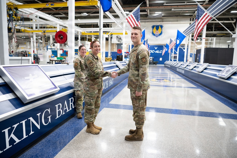 AFMC Command First Sergeant Visits Tinker