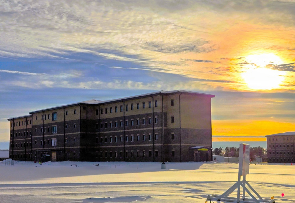 December 2025 construction operations for East Barracks Project at Fort McCoy