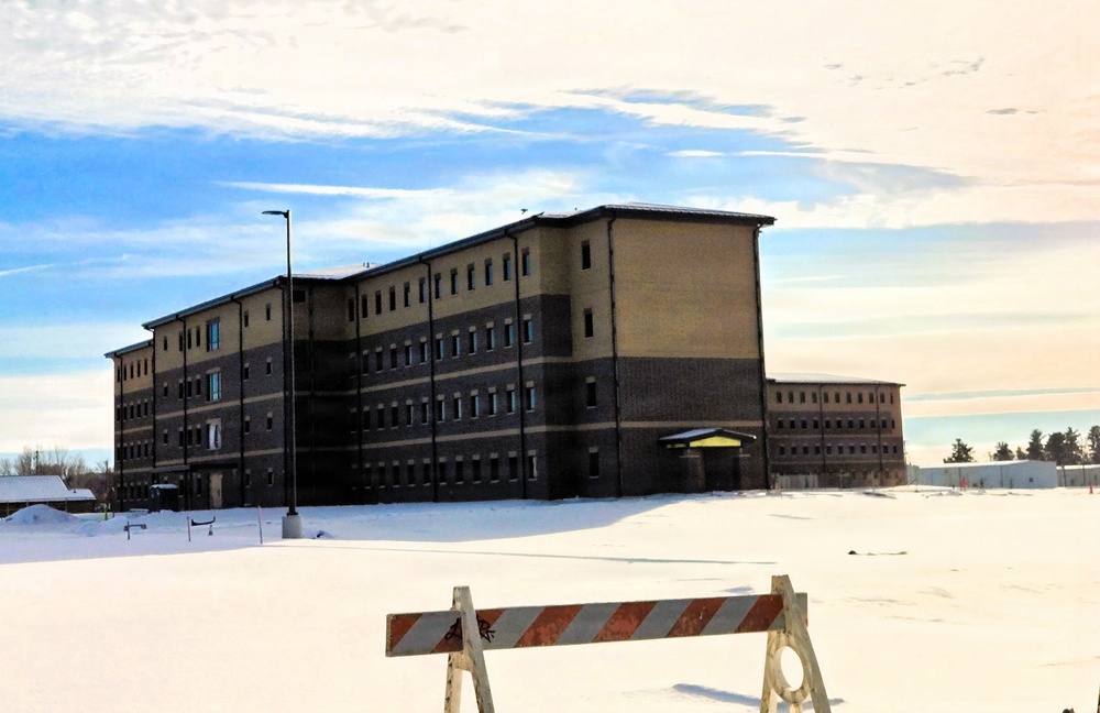 December 2025 construction operations for East Barracks Project at Fort McCoy
