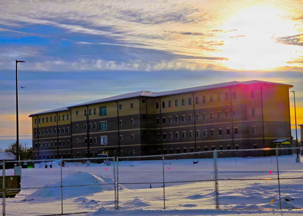 December 2025 construction operations for East Barracks Project at Fort McCoy
