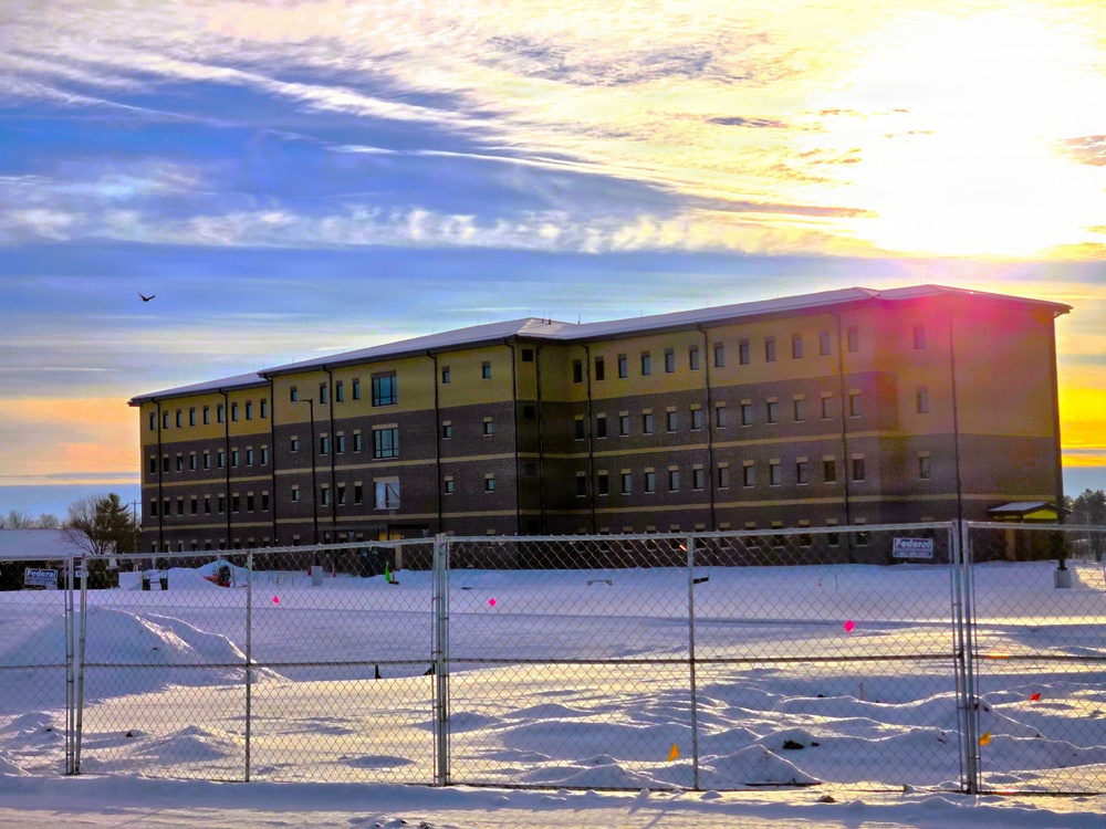 December 2025 construction operations for East Barracks Project at Fort McCoy