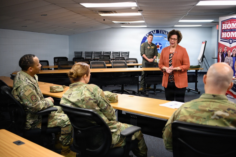 AFMC Command First Sergeant Visits Tinker