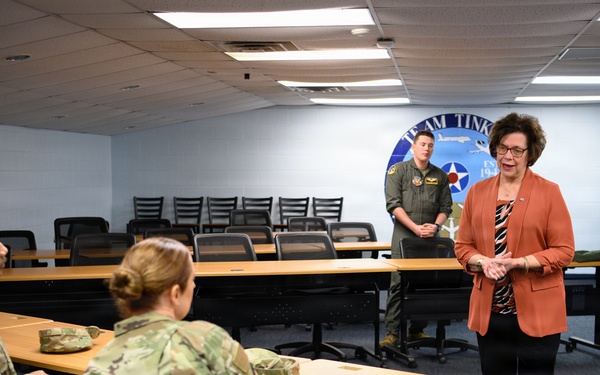 AFMC Command First Sergeant Visits Tinker