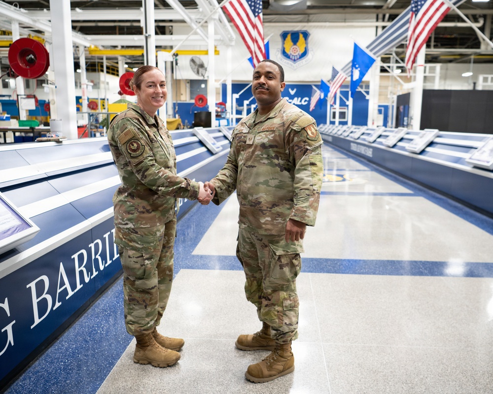 AFMC Command First Sergeant Visits Tinker