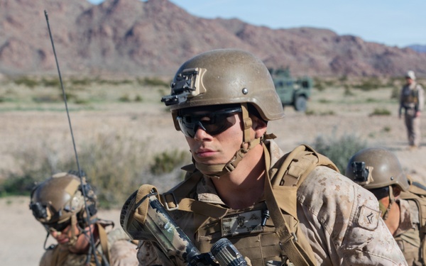 U.S. Marines with 3rd Bn., 7th Marines execute dry-fire event during SLTE
