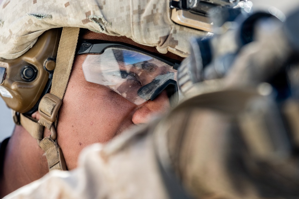 U.S. Marines with 3rd Bn., 7th Marines execute dry-fire event during SLTE