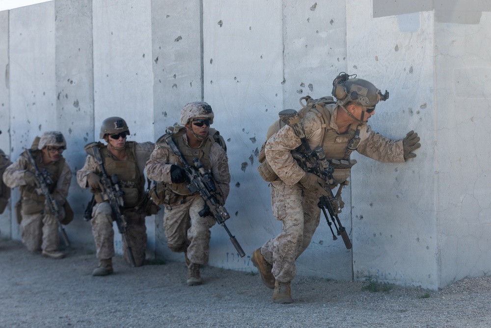 U.S. Marines with 3rd Bn., 7th Marines execute dry-fire event during SLTE