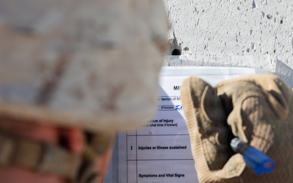 U.S. Marines with 3rd Bn., 7th Marines execute dry-fire event during SLTE