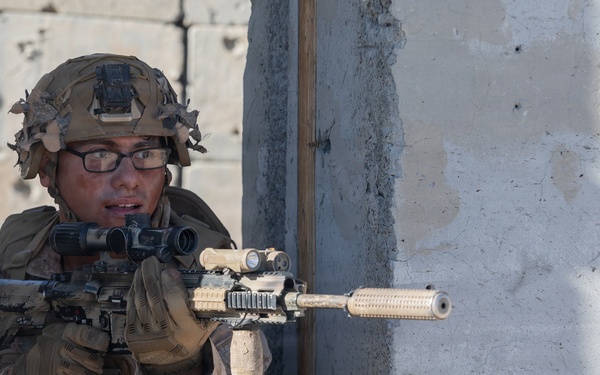 U.S. Marines with 3rd Bn., 7th Marines execute dry-fire event during SLTE