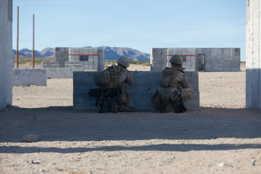 U.S. Marines with 3rd Bn., 7th Marines execute dry-fire event during SLTE