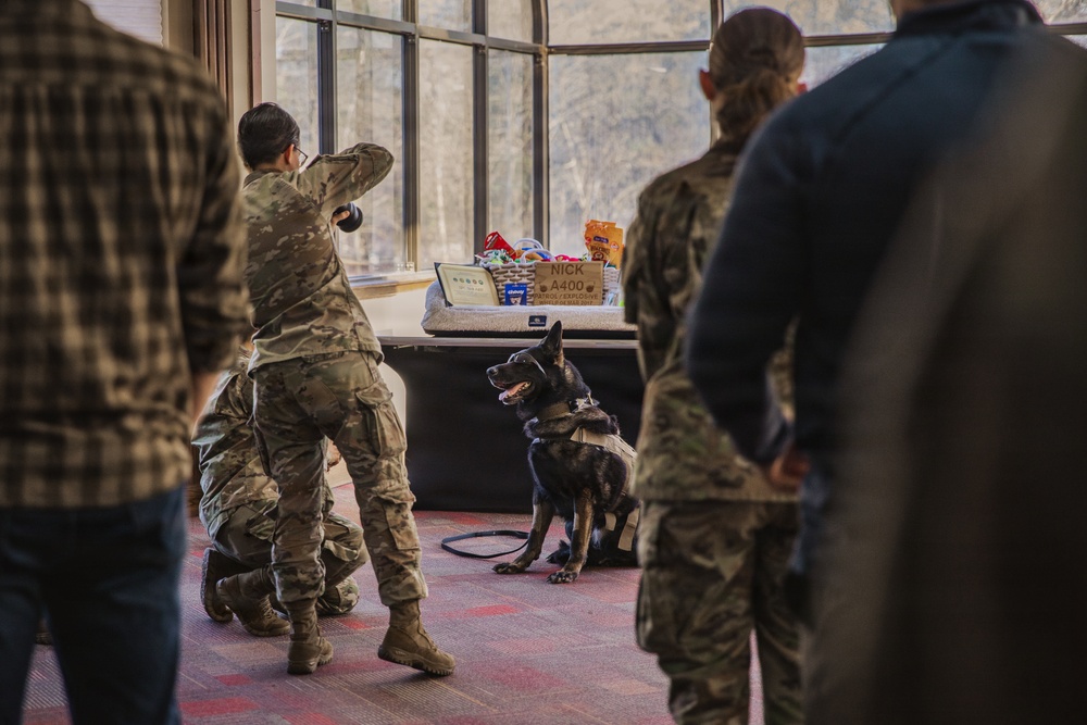 Military Working Dog Retires