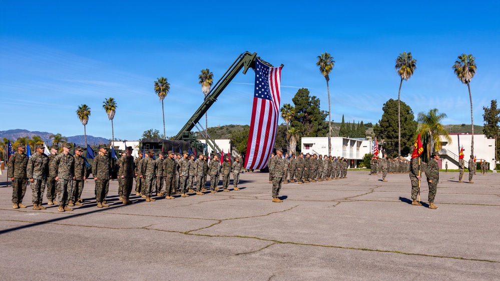 Combat Logistics Battalion 1 Change of Command Ceremony