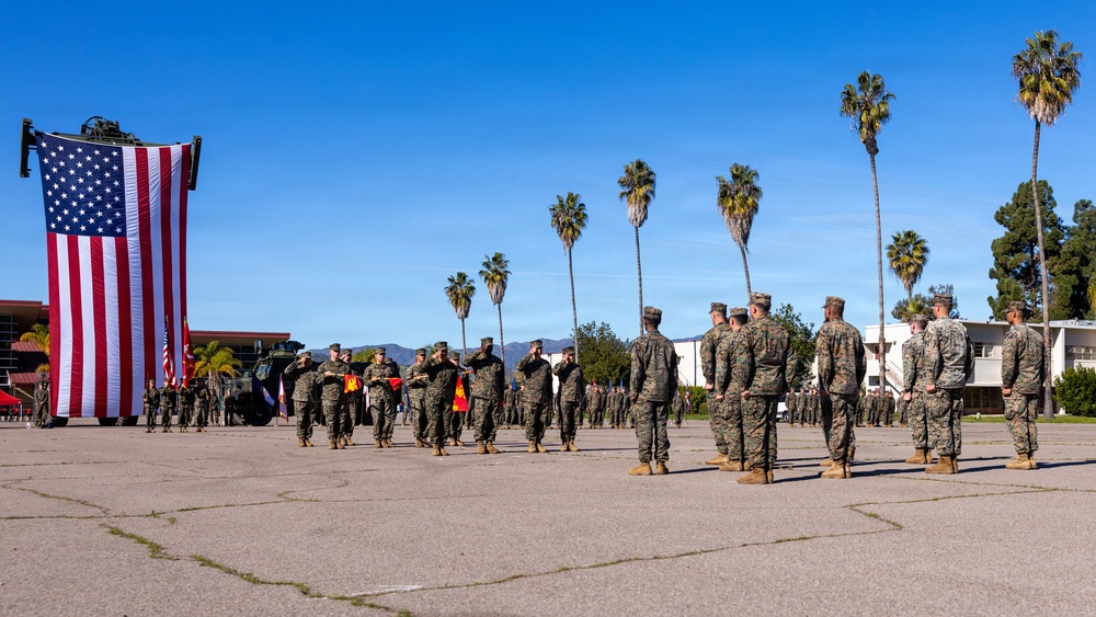 Combat Logistics Battalion 1 Change of Command Ceremony