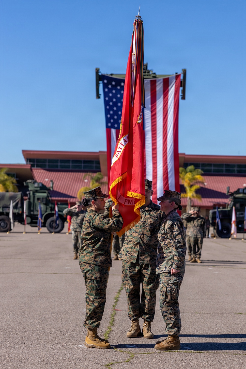 Combat Logistics Battalion 1 Change of Command Ceremony