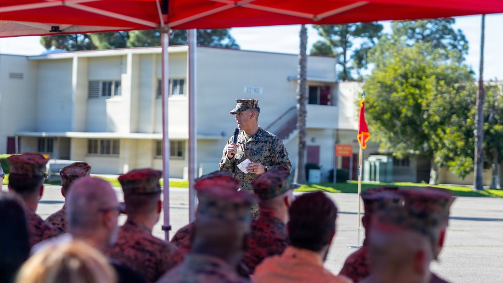 Combat Logistics Battalion 1 Change of Command Ceremony