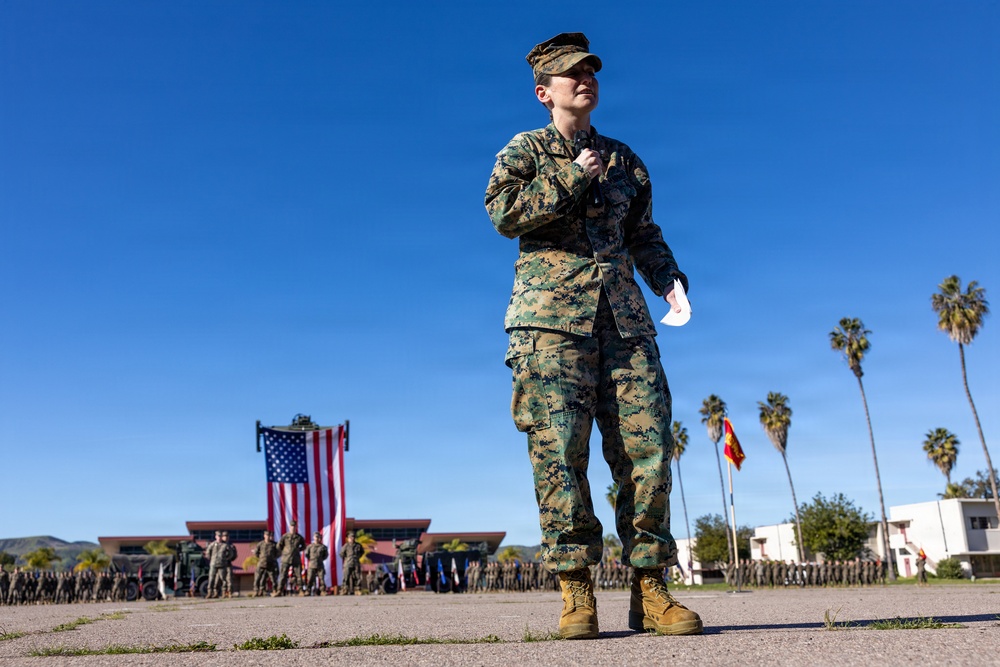 Combat Logistics Battalion 1 Change of Command Ceremony