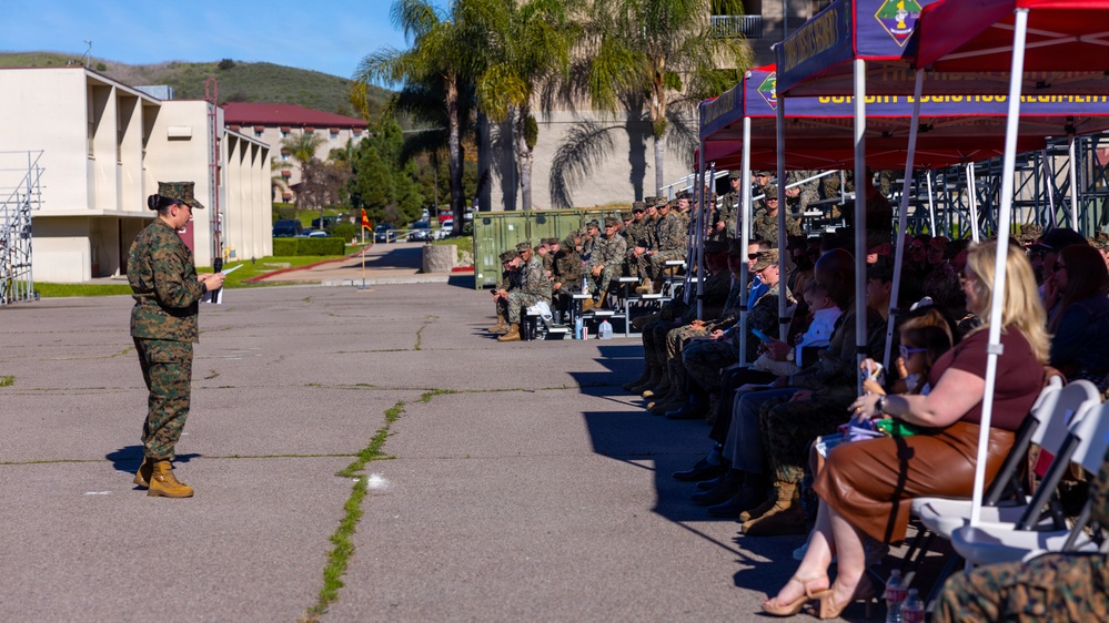 Combat Logistics Battalion 1 Change of Command Ceremony