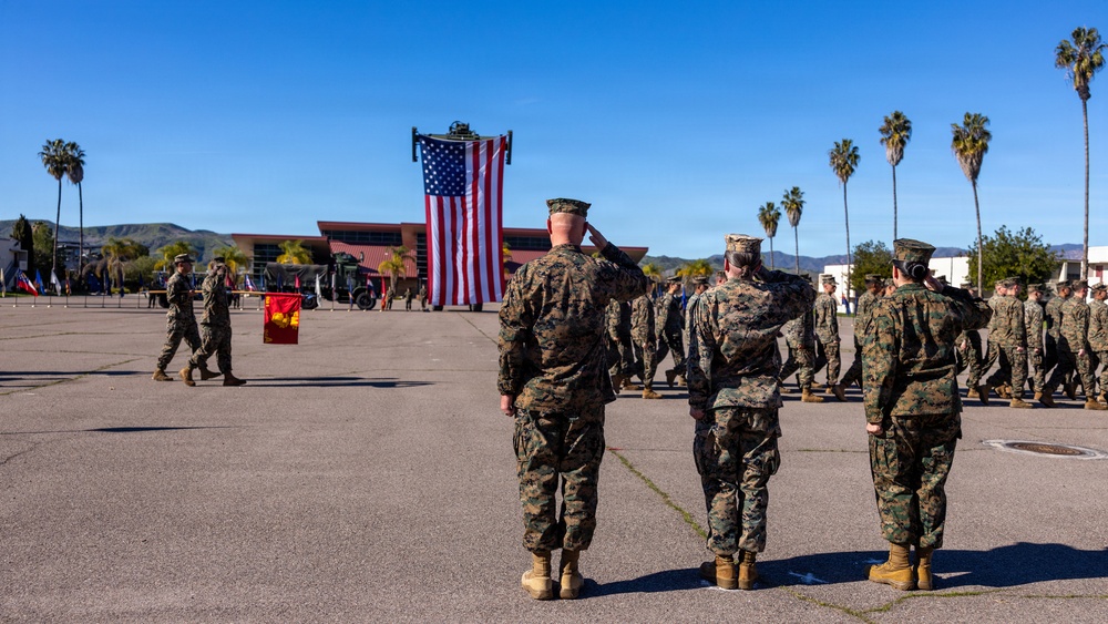 Combat Logistics Battalion 1 Change of Command Ceremony