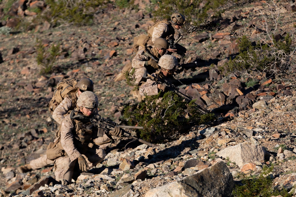 U.S. Marines with 3rd Bn., 7th Marines execute platoon attack during SLTE