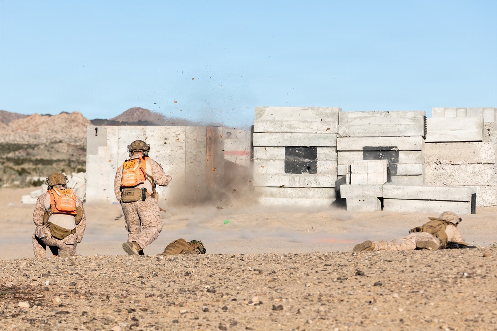 U.S. Marines with 3rd Bn., 7th Marines execute platoon attack during SLTE